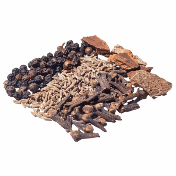 Garam Masala Mix 100g – A fragrant blend of ground spices, including cumin, coriander, cardamom, cinnamon, cloves, and black pepper, used to enhance the flavor of Indian and South Asian dishes.