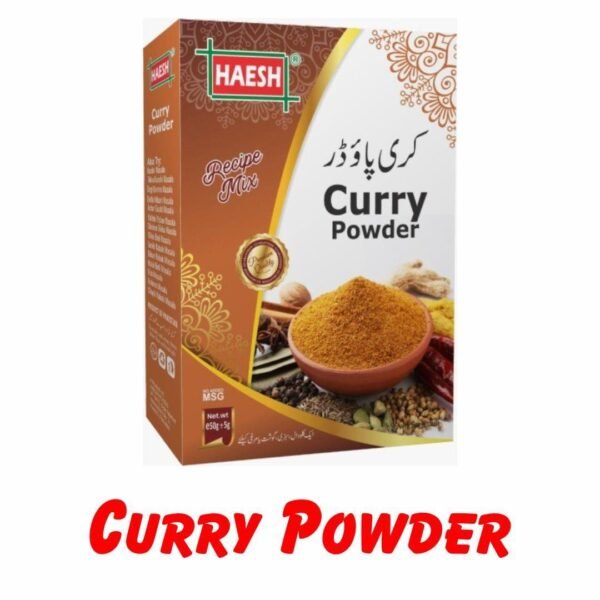 Haesh Curry Powder 50g Pack – A fragrant and balanced blend of spices, perfect for adding rich flavor to your curries and stews.