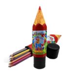Deer 24 Colours Full Size Shape Pencil Case