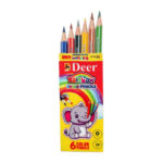 Deer 6 Colour Pencil Packet Half Size