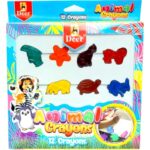 Deer Animal Crayon 12 Colors Pack