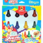 Deer Finger Crayons 12 Pcs