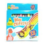 Deer Wax Crayon 12 Colors Set