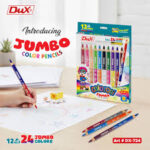 Dux Dual Color Pencil Jumbo DX-724 (Pack of 12 Pcs)