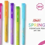 Dux Spring Fountain Pen Different Colours DX-300 (Pack of 10 Pcs)