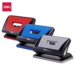 Deli E0103 2-hole paper punch machine with 10-sheet capacity