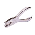 Deli E0114 silver metal plier single-hole paper punch