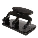 Deli E0116 Metal 3-Hole Punch Machine – 35-Sheet Capacity
