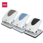 Deli E0126 metal 2-hole punch machine with 35-sheet capacity