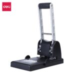 Deli E0130 metal heavy-duty 2-hole punch machine with 100-sheet capacity