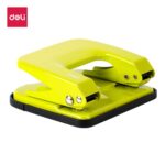 Deli E0138 metal 2-hole punch machine with 35-sheet capacity