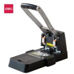 Deli E0150 heavy-duty metal 2-hole punch machine with 150-sheet capacity