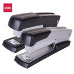 Deli E0402F Macaron half strip stapler with 25-sheet capacity
