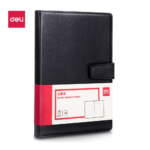 Deli E3301 Hard Leather Cover 25K Notebook – 120 Pages