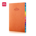 Deli E3183 Colour Design Hard Leather Cover A5 Notebook – 112 Pages