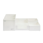 Deli EZ00210-WHT Quali Desk Organizer 6 Compartments White