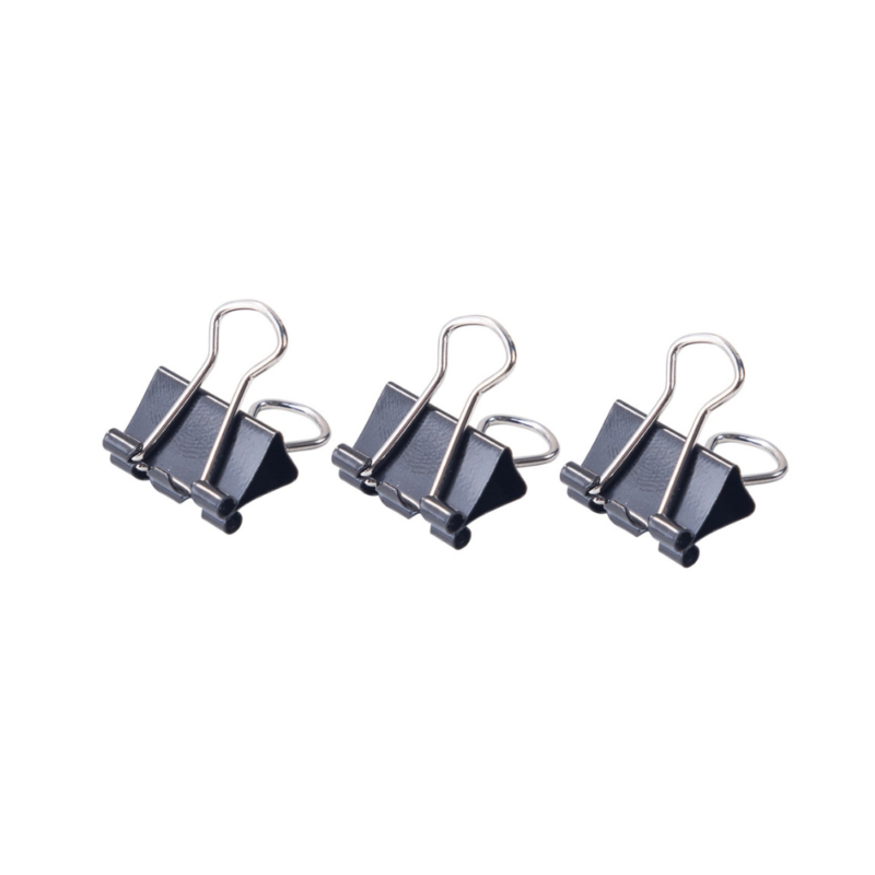 Deli E38566 black binder clip 15 mm