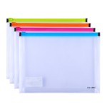 Deli E38976 A5 Transparent Plastic Zip Bag