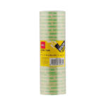 Deli E30064 Transparent Stationery Tape 1.0 Inch x 20 Yards 08 Pieces Roll