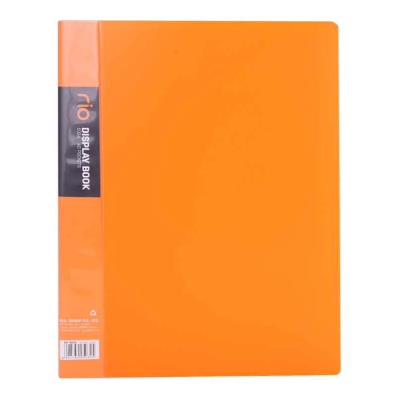 Deli Rio Series E5034 A4 40-pocket display file
