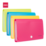 Deli E5561 A6 13 Pockets Expanding File Snap