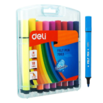 Deli Water Color Washable Felt Pen Set – E7064