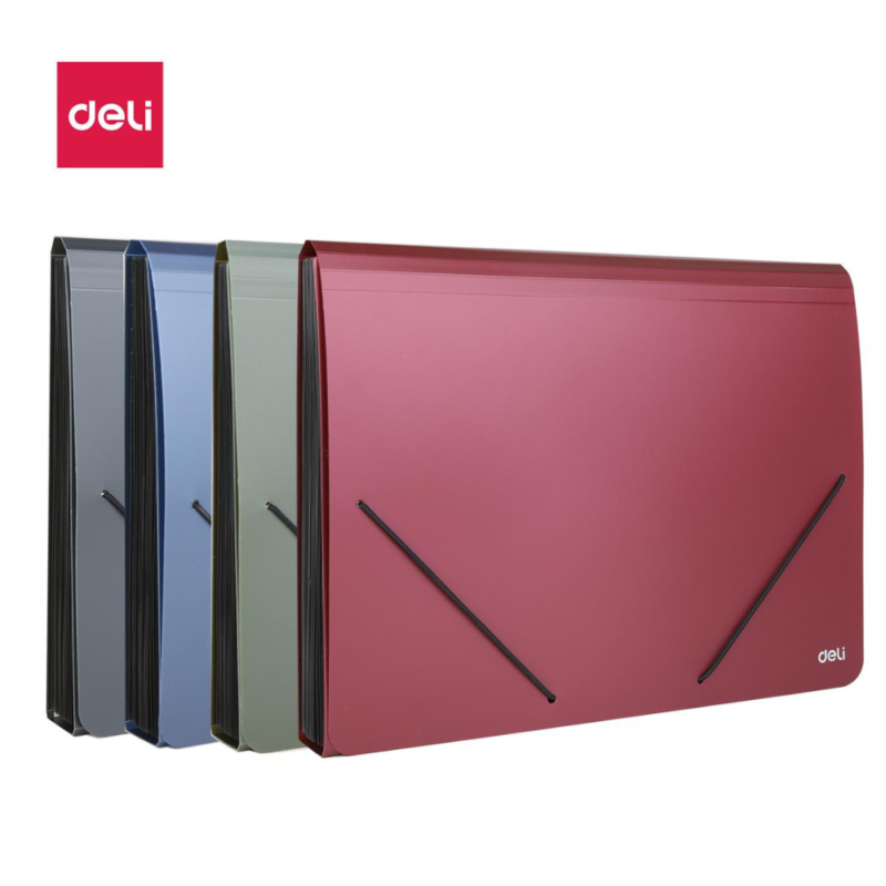 Deli E5551 A4 expanding file with 13 pockets